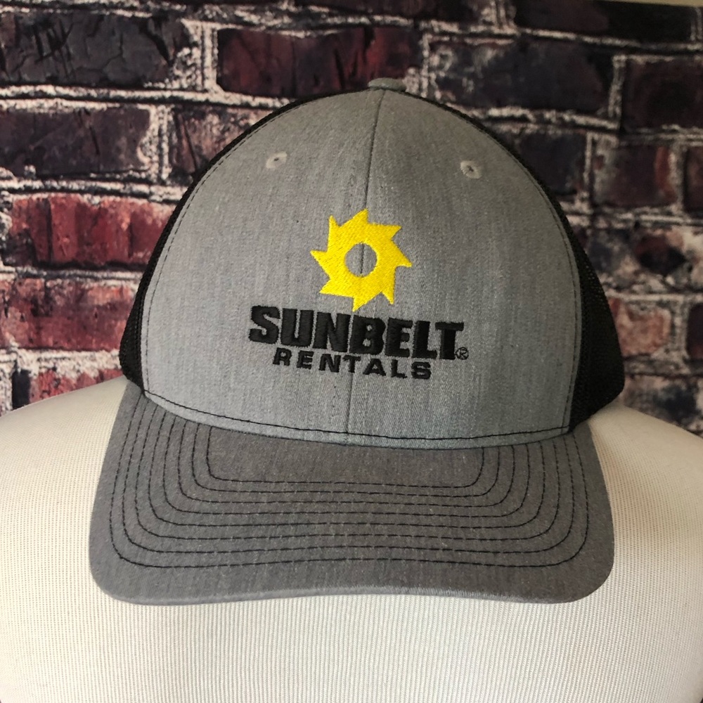 Sunbelt Rentals Trucker Grey Black Mesh SnapBack Hat
